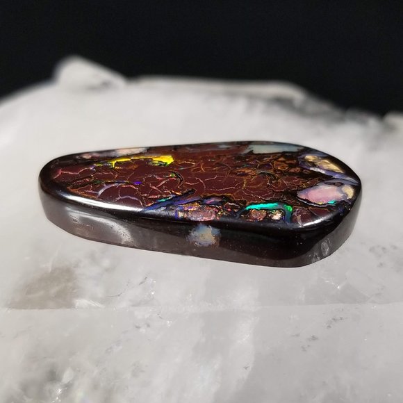 ***SOLD***     Incredible Australian Yowah Opal * 27.4 x 13.6 x 5.6mm - Picture 7 of 11